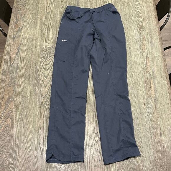 Grey's Anatomy By Barco Riley Womens 5-Pocket Scrub Pants Mid-Rise Gray Size XS - Picture 1 of 9